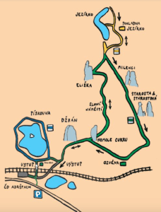 Skalne Miasteczko - mapa