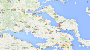 Chalkida na mapie