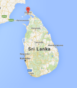 Jaffna na mapie